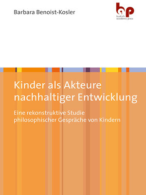 cover image of Kinder als Akteure nachhaltiger Entwicklung